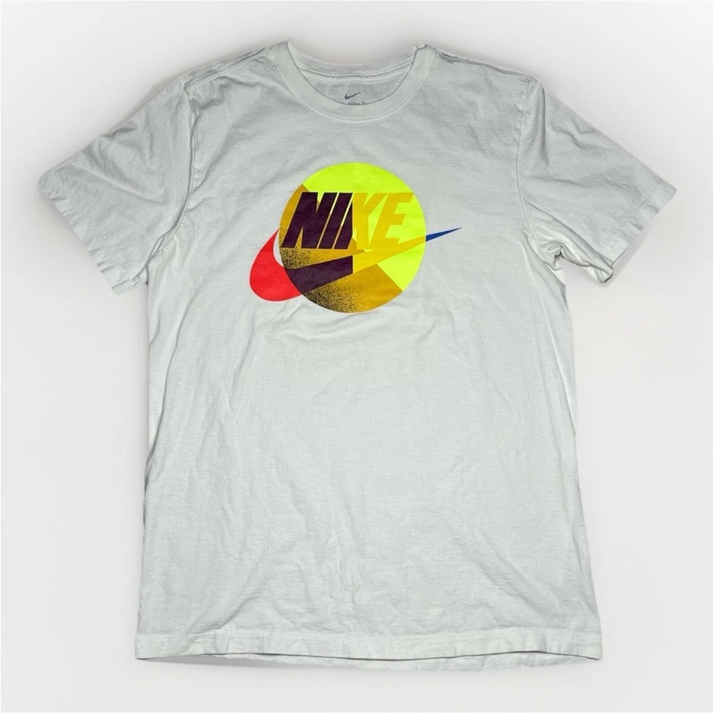 Nike Tee Athletic Logo Swoosh Printed Active Short Sleeve T-Shirt Adult Medium
